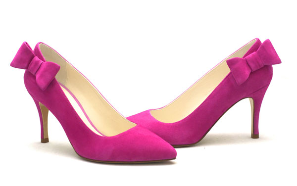 Escarpin-pointu-velours-rose